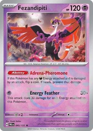 Fezandipiti 045/131 – Prismatic Evolutions – Inglés – Master Ball Reverse Holo