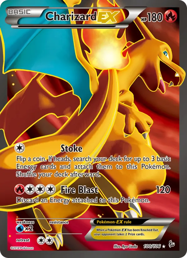 Charizard EX 100/106 – Flashfire – Inglés – Full Art