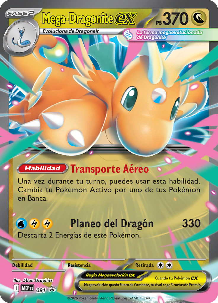 Mega-Dragonite ex 091 – MEP Black Star Promos – Español