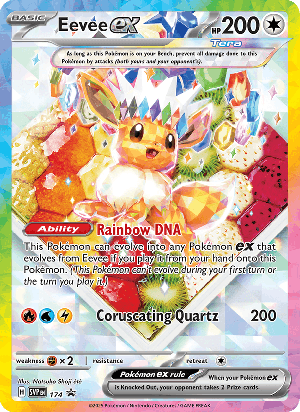 Eevee ex 174 – SVP Black Star Promos – Inglés