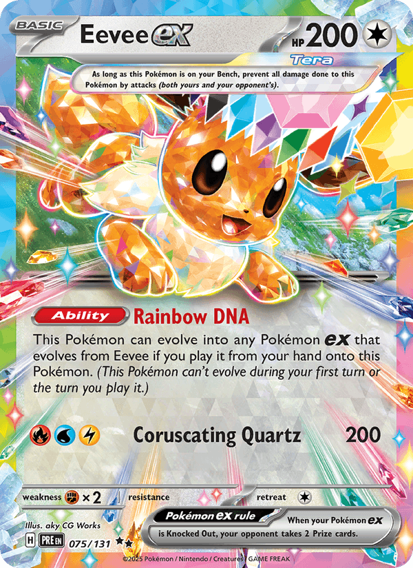 Eevee ex 075/131 – Prismatic Evolutions – Inglés