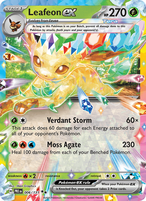 Leafeon ex 006/131 – Prismatic Evolutions – Inglés