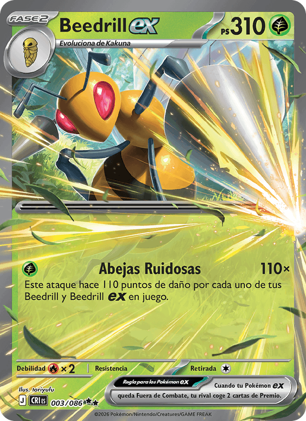 Beedrill ex 003/086 – Caos Creciente – Español